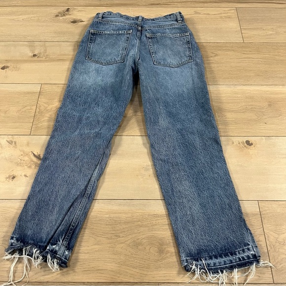 We the Free Women’s Lita Jeans Ripped Frayed Raw Hem High Waist - Picture 12 of 16